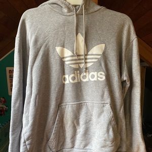 Adidas grey sweatshirt hoodie